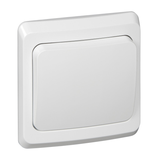 Выключатель С/У 1-клавишный 10 АХ, БЕЛЫЙ ЭТЮД
