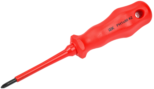 Отвертка диэлектрическая PH1х80 K2 ARMA2L 3 IEK