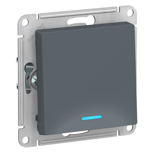 Выключатель 1-кл. с подсветкой, сх.1а, 10АХ, механизм, ГРИФЕЛЬ, ATLASDESIGN