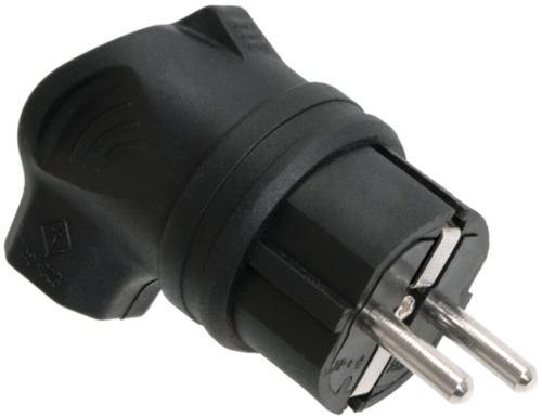 Вилка с боковым вводом ВБу3-1-0м IP44 ОМЕГА каучук IEK