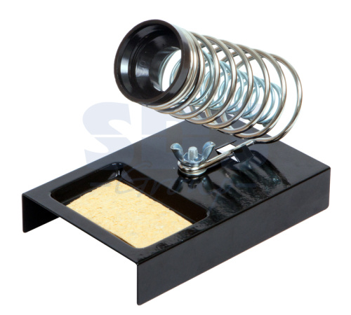 Подставка для паяльника, ниша квадратная, губка, металл REXANT