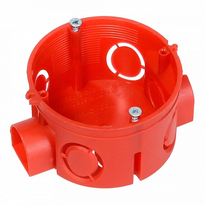 Коробка установочная 80-0500 С безгалогенная (HF) 68х42 с саморезами (224шт/кор) Промрукав с уз