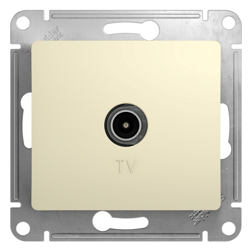 Розетка TV оконечная 1DB, механизм, БЕЖЕВЫЙ GLOSSA