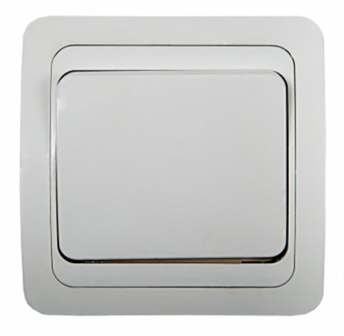 Выключатель одноклавишный CLASSICO белый 2021 IN HOME