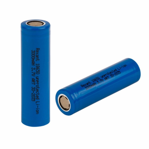 Аккумулятор высокоемкостный 18650 unprotected 20А Li-ion 3000maH 3,7В REXANT