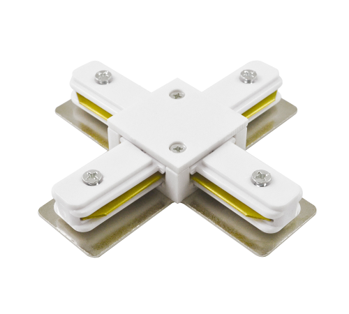 Аксессуар к шинопроводу PTR CX-WH Коннектор белый  X -обр. Jazzway