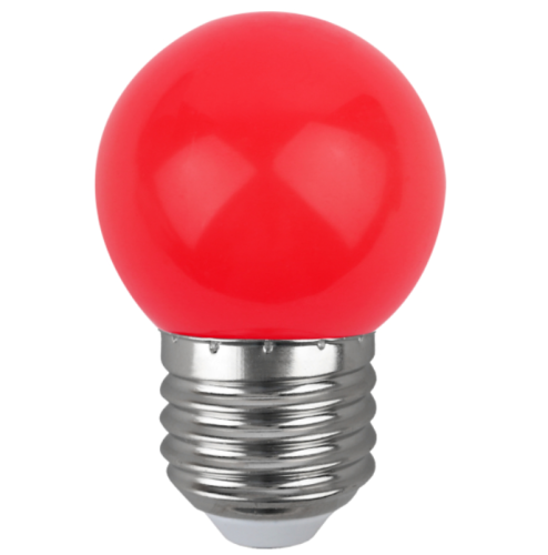Лампа светодиодная ЭРА STD ERARL45-E27 1Вт шар красный для белт-лайт Е27