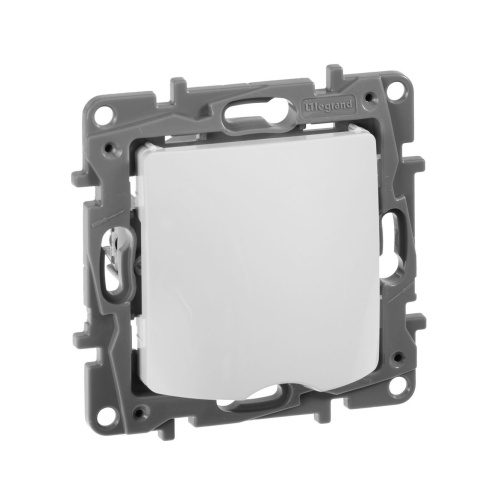 Вывод кабеля с зажимом для кабеля белый ETIKA