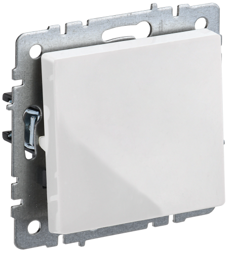 Выключатель 1-клавишный проходной 10А ВС10-1-6-БрБ белый BRITE IEK