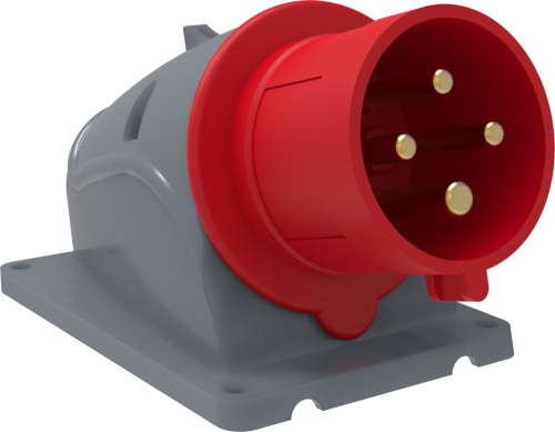 Вилка стационарная ССИ-524 32А-6ч/380-415В 3P+PE IP44 MAGNUM IEK