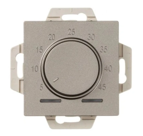 Термостат электронный для теплого пола с датчиком, 10A, механизм, ШАМПАНЬ ATLASDESIGN