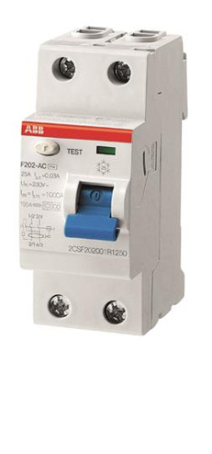ABB F202AC УЗО 2Р 25А 30mA (AC)