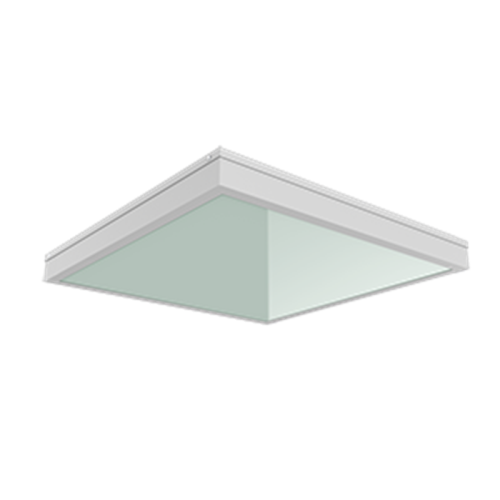 Светодиодный светильник "ВАРТОН" медицинский накладной 595*595*55мм с защитным  стеклом 36 5000К