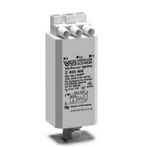 ИЗУ Z 400MK VS-POWER 35-400W МГЛ НАТРИЕВЫЕ 78x34x27 0,5 пластик Vossloh Schwabe (142897)