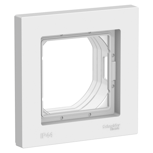 Рамка 1-постовая, IP44, БЕЛЫЙ ATLASDESIGN AQUA