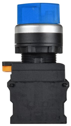 Переключатель с подсветкой на 3 положения 2NO синий MASTER IEK