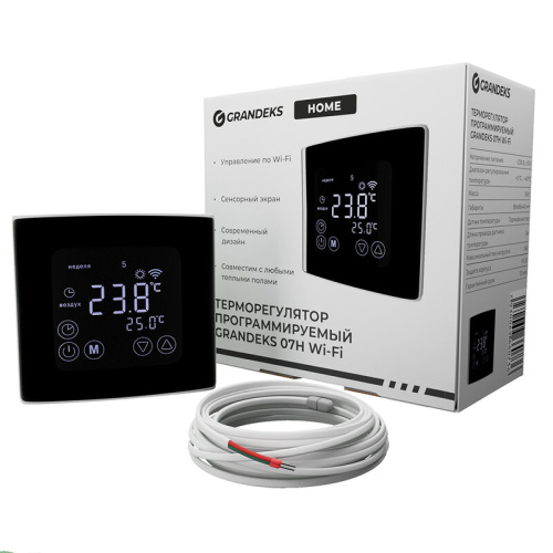 Терморегулятор Grandeks 07H WI-FI с датчиком