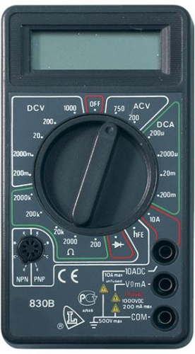 Мультиметр DT 830B 61/10/218