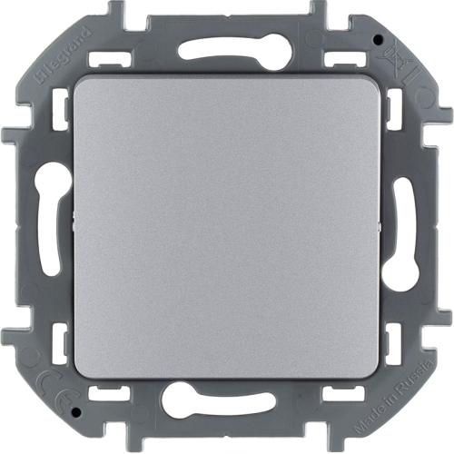 Переключатель 1-клавишный схема 6 10АХ безвинтовые зажимы алюминий INSPIRIA