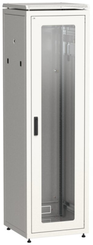 LINEA N Шкаф сетевой 19" 42U 600х800мм стеклянная передняя дверь серый ITK