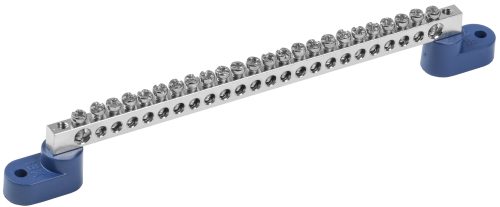 Шина N "ноль" на двух угловых изоляторах с никелевым покрытием ШНИ-6х9-24-У2-С IEK