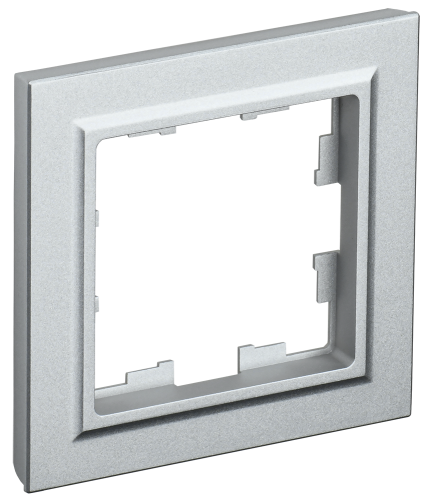 Рамка 1-местная РУ-1-БрА алюминий BRITE IEK