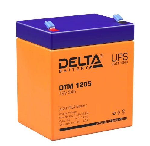 Аккумулятор UPS 12В 5А.ч DTM 1205 Delta 4614010050006