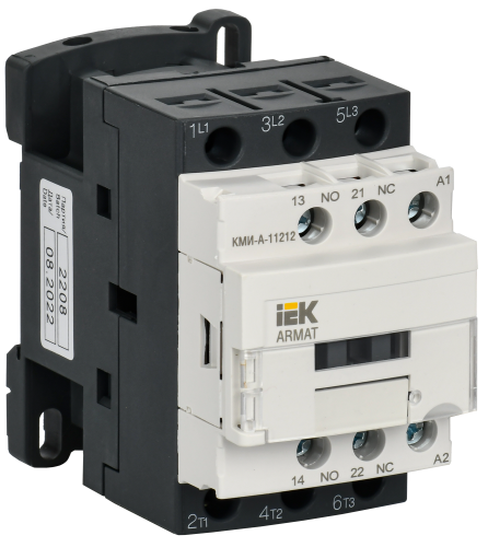Контактор КМИ-А-11212 LC1D 12А 230В/АС3 1NO/1NC ARMAT IEK