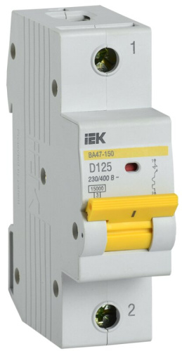 Автоматический выключатель ВА47-150 1P D 125А 15кА KARAT IEK