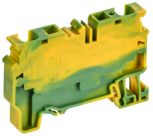 ARMAFIX Клемма пружинная CX6 PE 6мм2 проходная заземляющая IEK