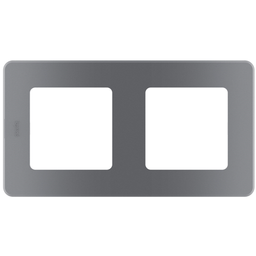 Рамка 2-местная дымчатый INSPIRIA