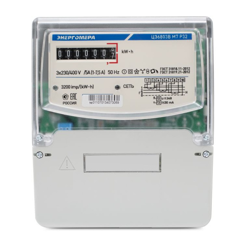 Счетчик ЦЭ6803ВШ/1 230В 10-100А 3ф 4пр М7 Р32