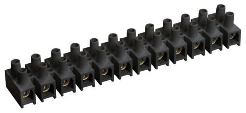 Зажим винтовой ЗВИ-5 н/г 1,5-4,0мм2 (2шт/блистер) черные IEK