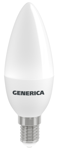 Лампа светодиодная C35 свеча 10Вт 230В 6500К E14 GENERICA