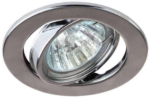 Светильник встраиваемый штампованный ЭРА ST2A CH под лампу MR16 GU5.3 поворотный хром