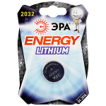 Батарейки ЭРА CR2032-1BL Lithium (40/320/46080)