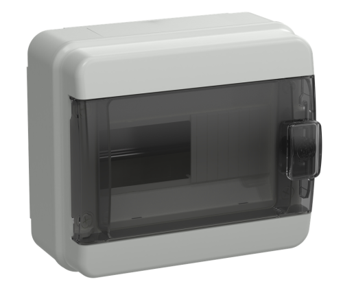 Корпус пластиковый КМПн-8 IP65 черная прозрачная дверь TEKFOR IEK