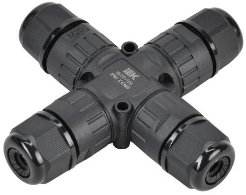 Коннектор кабельный герметичный WTP-108 3 PIN IP68 IEK