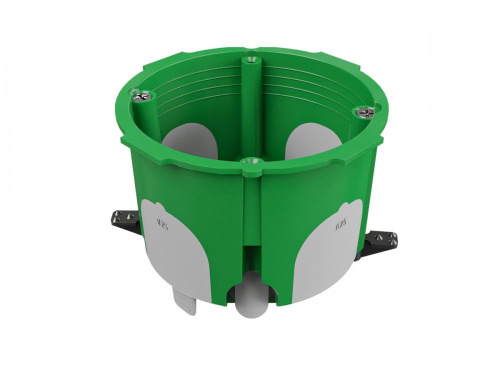 Коробка установочная двухкомпонентная универсальная D68x55 с индивидуальным стикером