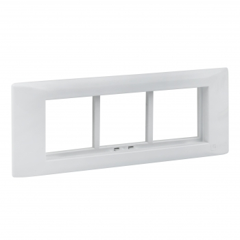 Рамка+суппорт 6 модулей (3 поста) для парапетного кабельного канала EKF C-Line