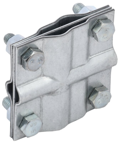 Зажим заземления крестообразный полоса/пруток-полоса/пруток оцинкованная сталь IEK