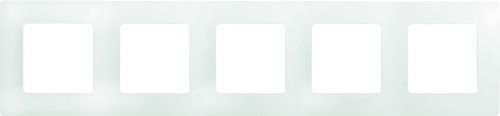Рамка 5-местная белый ETIKA
