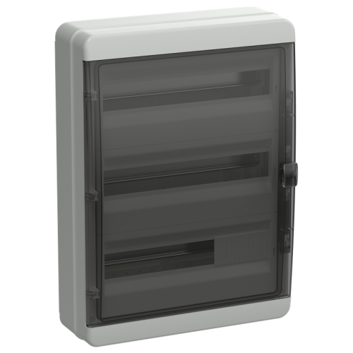 Корпус пластиковый КМПн-54 IP65 черная прозрачная дверь TEKFOR IEK