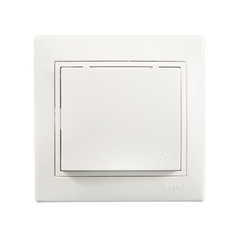 Розетка с/з с крышкой керамика белый MIRA 