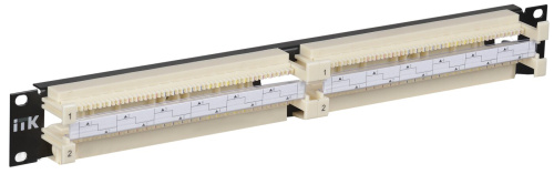 19" кросс-панель 100-парная, 1U, 110 т. ITK