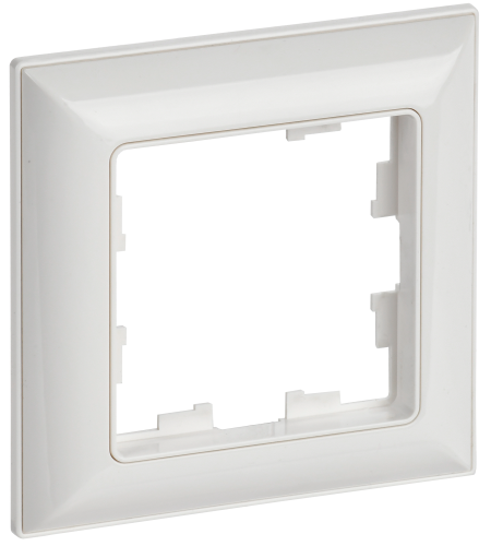 Рамка 1-местная РУ-1-Бр белый/белый BRITE IEK