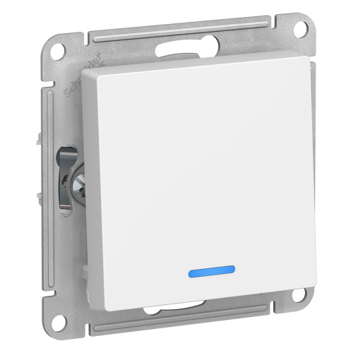Выключатель 1-кл с подсветкой, сх.1а, 10АХ, механизм, БЕЛЫЙ
