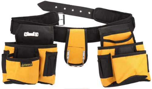Пояс STAYER для инструментов, нейлоновый, 12 карманов