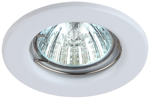 Светильник встраиваемый штампованный ЭРА ST1 WH под лампу MR16 GU5.3 белый