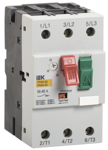Пускатель ПРК64-63 In=64А Ir=40-63А Ue 660В MASTER IEK